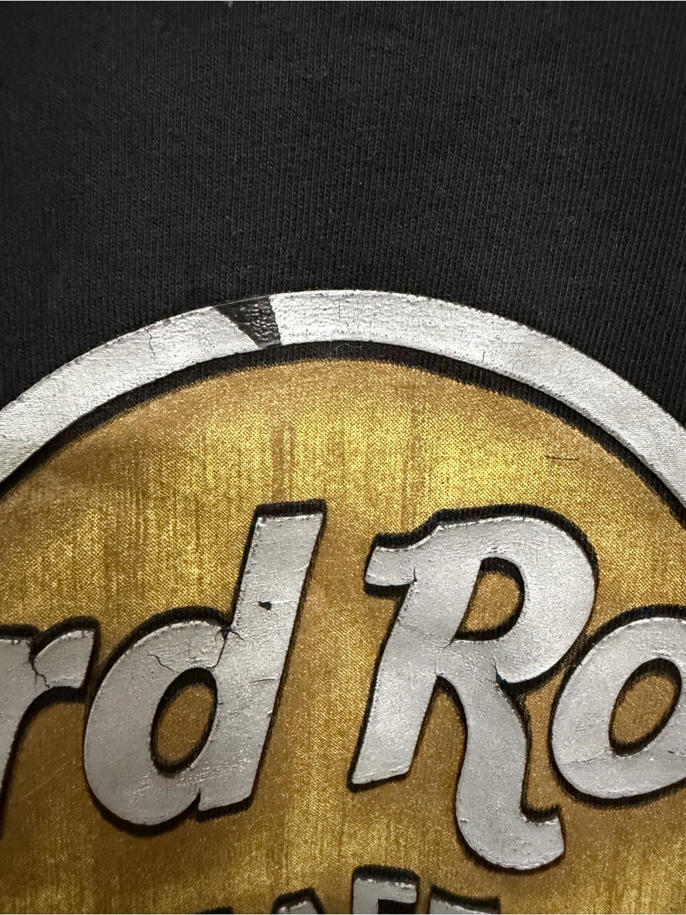 Hard Rock Cafe Black Tee with Yellow Logo - Paris - Picture 5 of 6